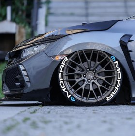 Resim bombtire 3d Lastik Yazısı Uyumlu Mopar Lastik Yazısı 2.5 Cm Ürün 8 Adet Beyaz 