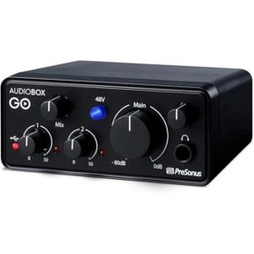 Resim AyrStore Audiobox Go, Usb C Bağlantılı Kompakt Ses Kartı, 96 Khz, 2X2 Usb, +48V Phantom Besleme 