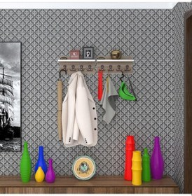 Resim Kenzlife Elbise Askılığı Karayemiş2 Crd 26 076 12 Vestiyer Portmanto Askı Askılık 8 Adet Askı Ahşap 