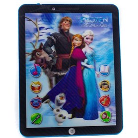 Resim Oyuncak Tablet Frozen 3d İngilizce Büyük Tablet Mavi Egitici 