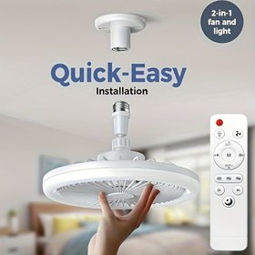 Resim LED Akıllı Fan Işığı, 3 Hız, LED Karartma, 3 Renk, 17 Mod, Görünmez ve Yapraksız, Gömme, LED Ayarlanabilir, Uzaktan Kumanda, E27, Modern Basit, Düşük Profilli Tavan Fan Işığı ile Uygun, Oturma Odası, Yatak Odası, restoran, ofis için uygun 