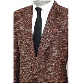 Resim Wessi Desenli Slim Fit Spor Kahverengi Erkek Ceket - Wessi Kahverengi 