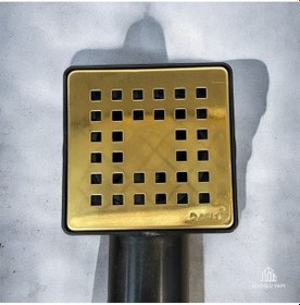 Resim İsaoğlu Yapı Gold Yer Sifonu Gold Kanal Süzgeç 10 10 Gold Banyo Gider Gold Altın 
