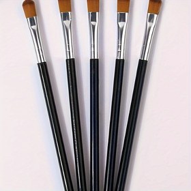 Resim 5 adet Tırnak Gradient Fırça, Tırnak Liner Fırçaları Manikür Pedikür için, Jel Fırça, Tırnak Fırça Kalemi, Akrilik Toz Batırma Kalemi, Tırnak Boyama Çizim Kalemi 