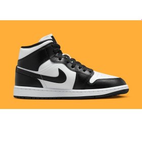 Resim Nike Air Jordan 1 Mid Panda Unisex Basketbol Ayakkabısı-dv0991-101-tanem Sport Siyah - Beyaz 