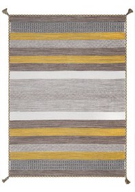 Resim My Home Halı Trb-04 Sarı İskandinav El Dokuma Kilim Sarı 