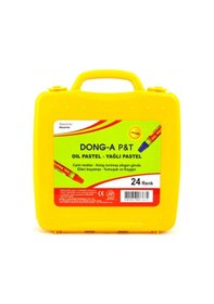 Resim Dong-A 24 Renk Pastel Boya Plastik Çantalı 
