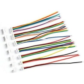 Resim 1,25mm Jst 3 Pin Kablolu Konnektör Takım 180d Erkek -10cm - Çift Taraflı 