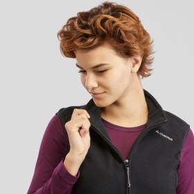 Resim Decathlon QUECHUA Kadın Polar Outdoor Yelek - Siyah - MH120 