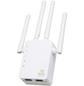 Resim Teltree 1200mbps Wifi Genişletici, Çift Bant 2.4g/5g , 4 Anten, Çift Ethernet Port, Duvar Tipi, 220v Avrupa Standartı 
