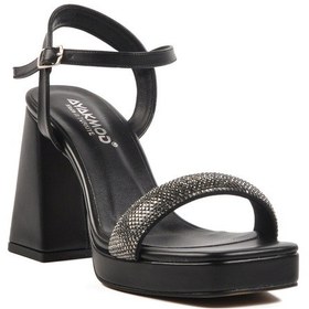 Resim Siyah Platform Topuk Kadın Abiye Ayakkabı 336535 Z Siyah 