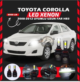 Resim Toyota Corolla 2008-2012 Uzun Far Uyumlu Şimşek Etkili Led Xenon Light Series Hb3 