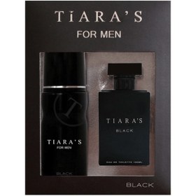 Resim Tiaras Tıara's Black Erkek Parfüm Seti Edt 100 Ml+ 150 Ml Deo 