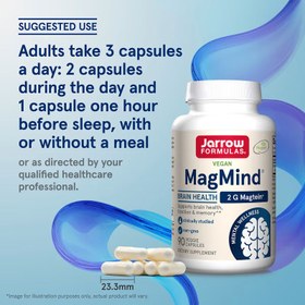 Resim Jarrow Formulas Vegan MagMindo Magtein Magnesium L-Threonate Brain Health 90 Veggie Capsules 