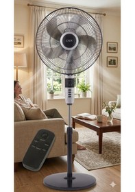Resim Cata Ct 3022 Everest 70w Kumandalı Ayaklı Vantilatör Bakır Motorlu 18" 