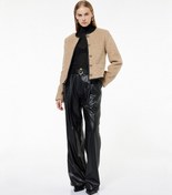 Resim Koton Yüksek Bel Cep Detaylı Palazzo Suni Deri Pantolon Siyah 6wak40167uw Siyah 