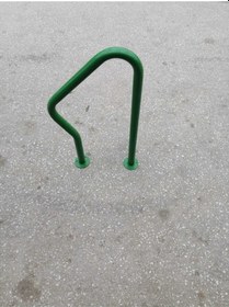 Resim Tekli Bisiklet Park Alanı Bisiklet Kilitleme Direği Yeşil 