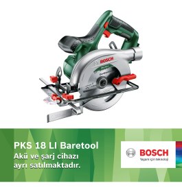 Resim Bosch PKS 18 LI Akülü Daire Testere Baretool (Akü ve Şarj Cihazı Dahil Değil) 