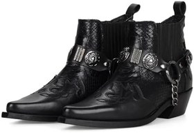 Resim Siyah Bayan Kovboy Botu (Gar) 