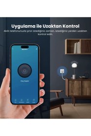 Resim koresan Akıllı Priz Wifi - Tuya 16A Uzaktan Kontrol, Sesli Kontrol 