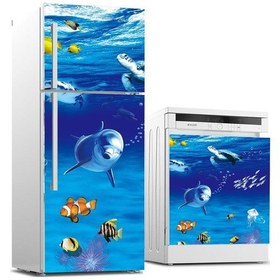 Resim Buzdolabı Ve Bulaşık Makinası Beyaz Eşya Sticker Kaplama Sualtı D (540884798) 