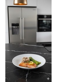 Resim Dıwalı Beyaz Yemek Tabağı 20 Cm 
