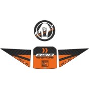 Resim Skm Ktm 890 Adventure 2020 - 2022 Uyumlu Tank Pad Set 002 