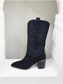 Resim Guja 25K131-1 TAŞLI 7CM TOPUKLU WESTERN ÇİZME KADIN 