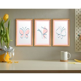 Resim Bk Home Dekoratif 3’Lü Retro Ahşap Tablo-8 (551040907) 