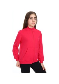 Resim Toontoy Kız Çocuk Nakışlı Hırka Koyu Fuşya 