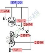 Resim Kia Cerato - Ceed Piston Pim Seti Orjinal | 234102A965 