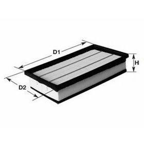 Resim Boschfı 1457433327 Hava Fıltresı P407-C5 (04-)- Jumpy-Expert (07-) 1.6 Hdı- Scudo (07-) 1.6Mtj 