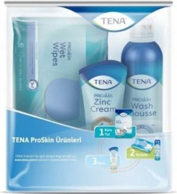 Resim Tena Cilt Bakım Seti Vücut Temizleme Havlusu-Köpüğü-Çinko Krem 