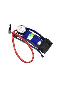 Resim Büro Ev Ofis Arabası İçin Araç Lastik Şişirme Oto Göstergeli Ayak Pompası 