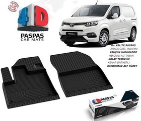 Resim Toyota Proace City 4D Havuzlu Paspas Siyah Ön 2 Parça 2019 ve Sonrası 
