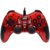 Resim Usb-1245 Dual Shock Kırmızı Gamepad Kırmızı Jwin