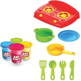 Resim Mutfak Oyun Hamur Seti 224 Gr. - Oyun Hamuru Seti - Hamur Setleri - Mutfak Hamur Seti Renkli 