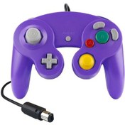 Resim Mor Kablolu Gamepad Nintendo Ngc Gc İçin Gamecube Denetleyicisi İçin Wii Wiiu Gamecube Joystick Joypad Oyun Aksesuarı 