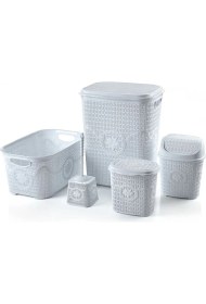 Resim LTG Nova Çeyiz Seti Rattan 5 Parça Örgülü Çeyiz Seti 