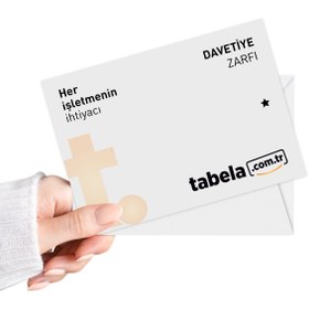 Resim Baskılı Davetiye Zarfı - 100 / 13x18 cm / 4+0 (Renkli Baskı) 