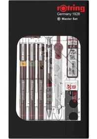 Resim Rotring Rapido Takımı Isograf Kolej Set 3'lü Takım Pergelli 