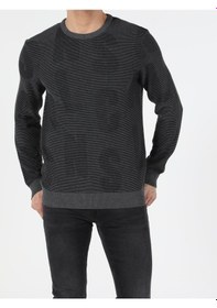Resim Colin's Slim Fit Bisiklet Yaka Erkek Antrasit Kazak CL1051569_Q1.V1_ANT 