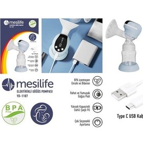 Resim Medikaltec Yd 1187 Mesilife Elektrikli Göğüs Pompası Üstten Motorlu 
