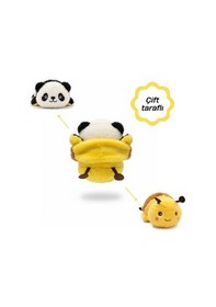 Resim Kızılkaya Çift Taraflı Arı Panda Peluş Oyuncak 23 Cm 2505152 Çok Renkli 