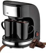 Resim Home 6321 Zinde Yıkanabilir ve Temizlenebilir Filtreli Çift Kupalı Filtre Kahve Makinesi 