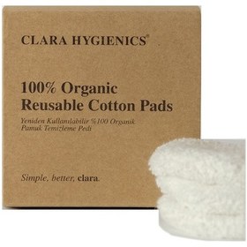 Resim Clara Hygienics Yeniden Kullanılabilir Makyaj Temizleme Pedi 3 Adet 