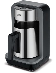 Resim CVS Çelik Türk Kahvesi Makinesi 1-4 Fincan Dn-19828 