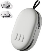 Resim annapro Meta Quest 3/Quest 2/Vision Pro için Taşıma Çantası, Battery Elite Kayış, Kontrolörler ve Diğer Aksesuarlarla Uyumlu, Sert Kabuk Kılıf ve Seyahat için Üstün Koruma, Gri 