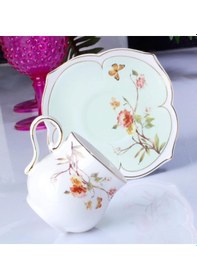 Resim Kosova Flower Porselen 6'lı Fincan Takımı Yeşil ZJN-01 