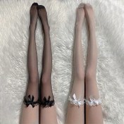 Resim Kadınlar İçin Seksi Overknee Uyluk Çorapları - Şık Siyah Bej (1/2 Çift Seçenekleri), Gotik Punk, Kostüm Partileri, Fotoğraf Çekimleri, Günlük Giyim, Uyluk Çorabı, Fotoğraf Çekim Aksesuarı, Zarif Tasarım 